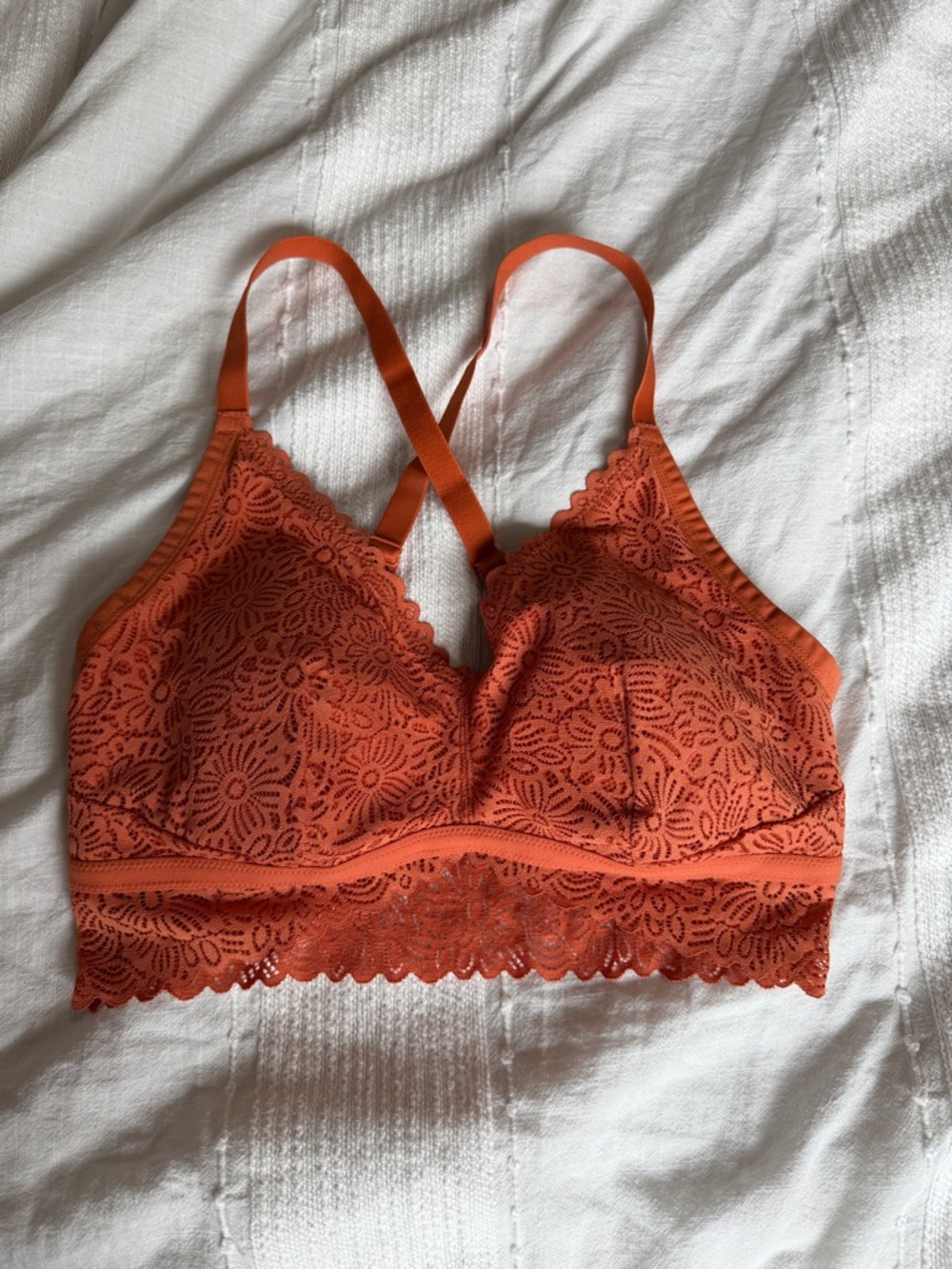 Auden Lace Bralette in Orange